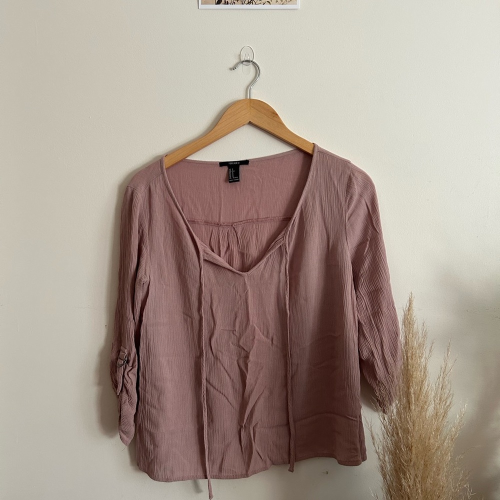 Forever 21 Dusty Pink Blouse